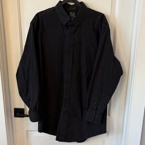 Jos. A. Bank Men’s Black Tailored Fit Traveler’s Collection Shirt. 17 1/2 - 34.